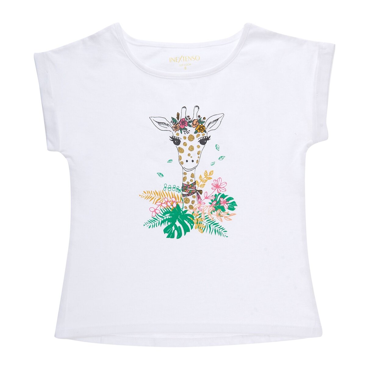 IN EXTENSO T-shirt manches courtes girafe fille