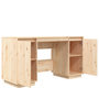 Voir la diapositive 5 : VIDAXL Bureau 140x50x75 cm bois massif de pin