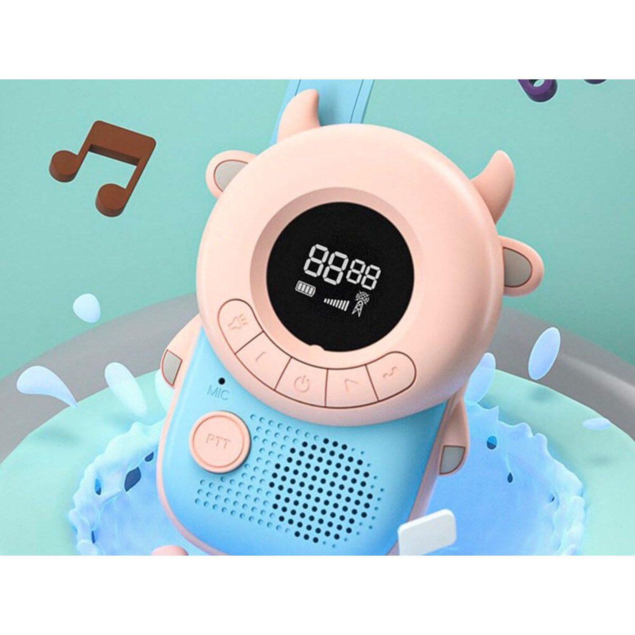 Voir la diapositive 4 : 1001JOUETS Talkie-Walkie Enfant - 8 Canaux PMR446 - Fonction VOX et Lampe Torche - Distance 3 km - Design Vache