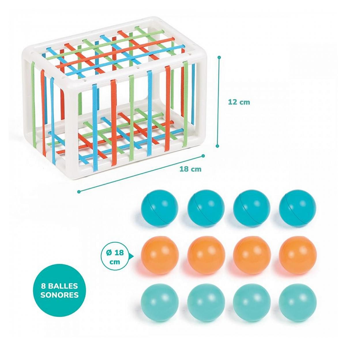 LUDI Cube de manipulation avec balles