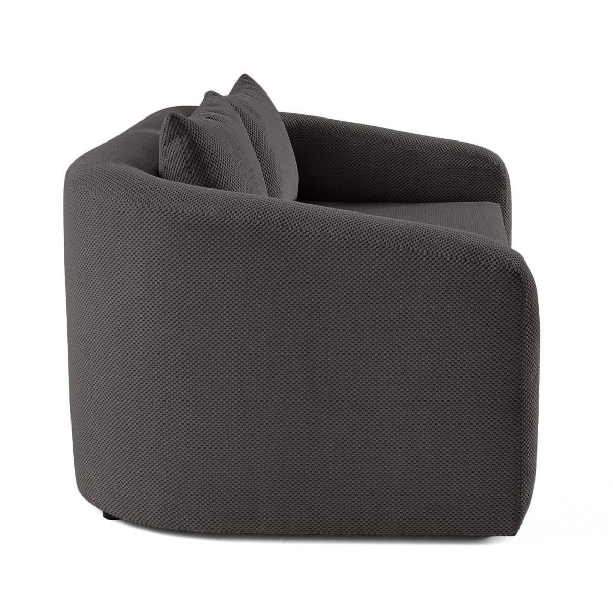 BEST MOBILIER Nuvia - canapé convertible déplimousse 2 places en velours texturé