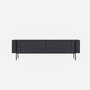 Voir la diapositive 1 : Habitat et Jardin Meuble TV en bois  Herman  - 160 x 31 x 45 cm - Gris anthracite