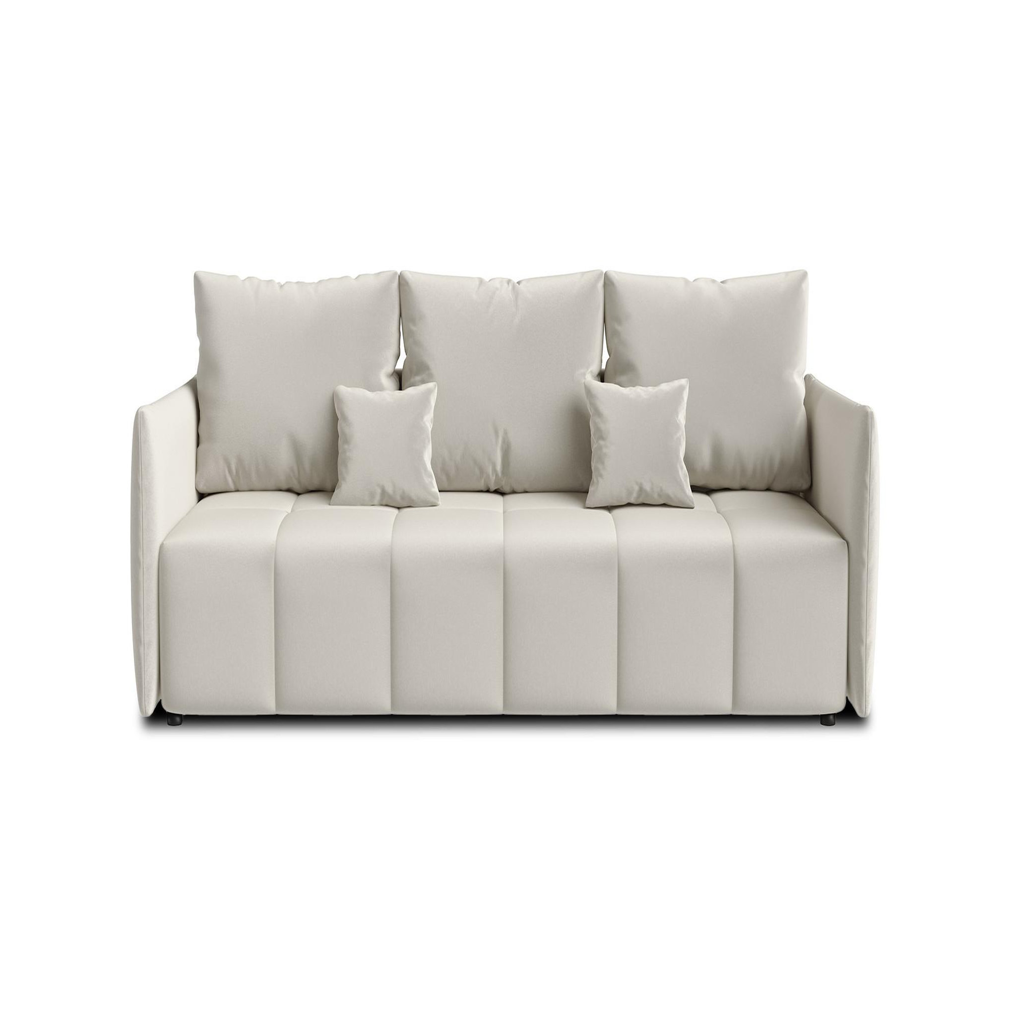 Voir la diapositive 5 : BEST MOBILIER Petra - canapé 3 places convertible avec coffre - en velours