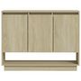 Voir la diapositive 5 : VIDAXL Buffet Chene sonoma 97x31x75 cm Bois d'ingenierie