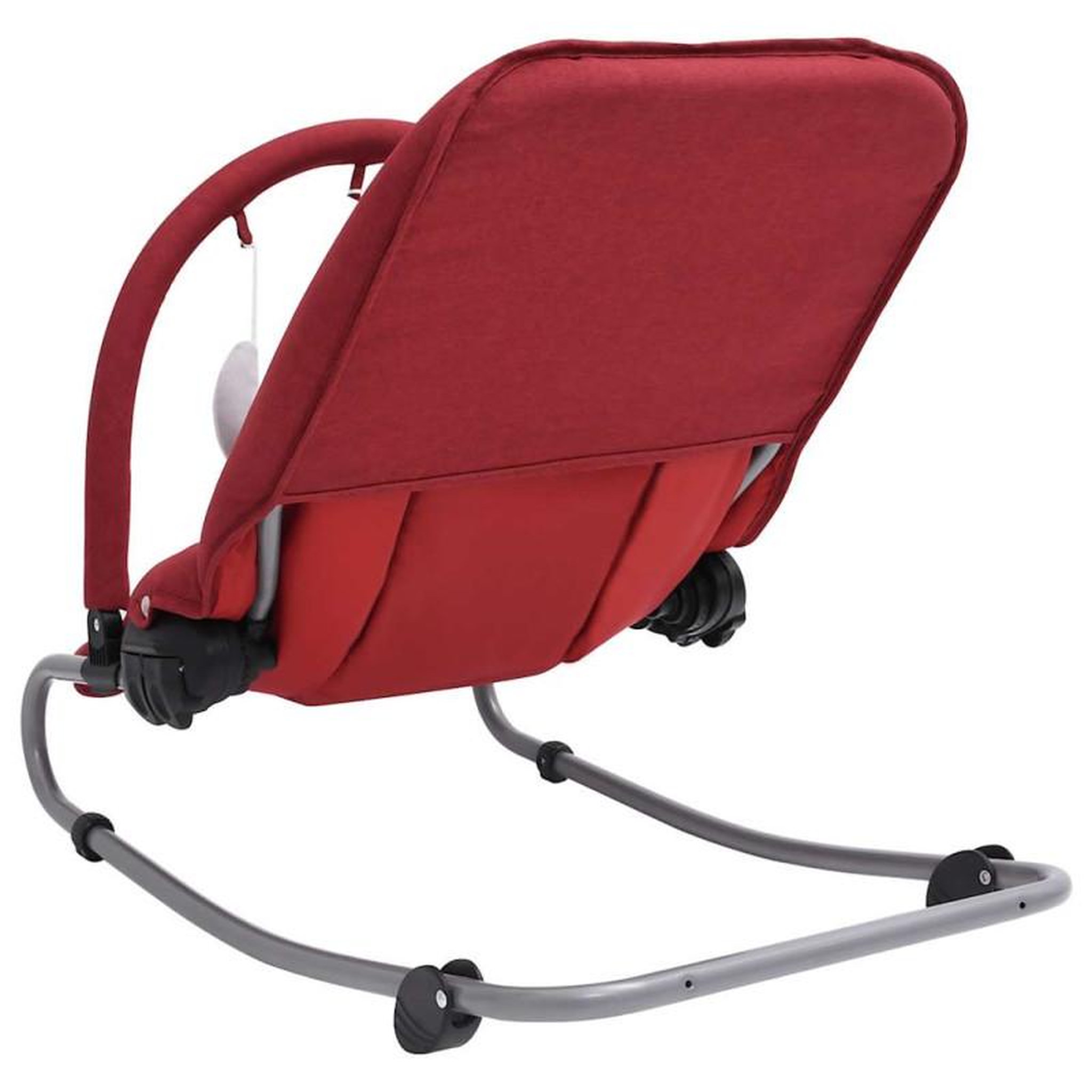 Voir la diapositive 5 : VIDAXL Transat pour bébé Rouge Acier