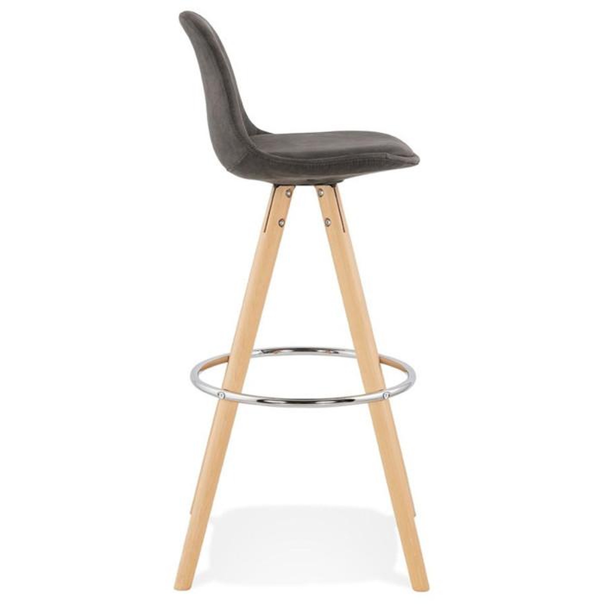 Voir la diapositive 3 : Paris Prix Tabouret de Bar  Caneo  97cm Gris & Naturel