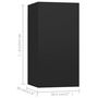 Voir la diapositive 6 : VIDAXL Ensemble de meubles TV 4 pcs Noir Bois d'ingenierie