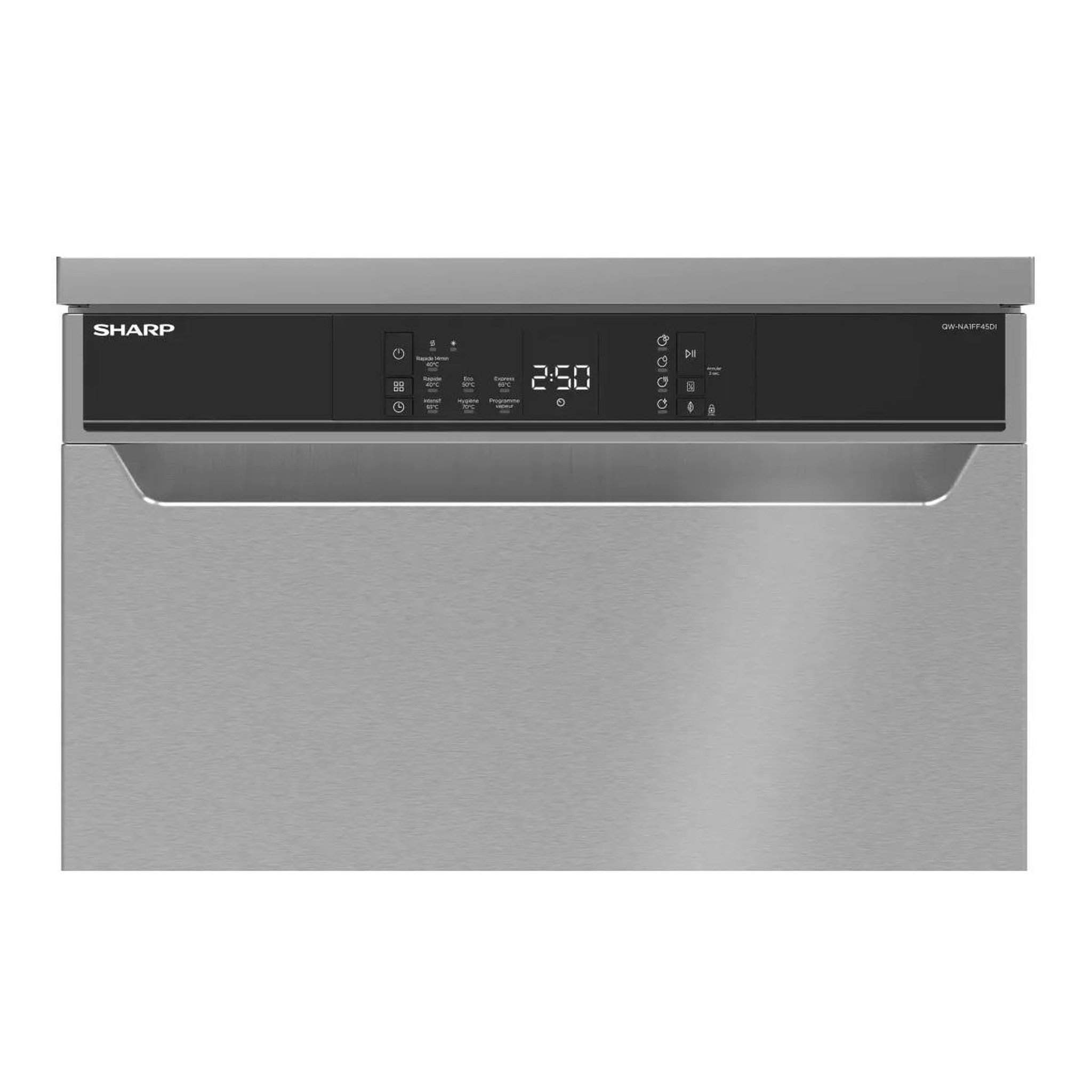 Voir la diapositive 3 : Sharp Lave-vaiselle 60cm 16 couverts 45db inox - qwna1ff45di