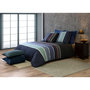 Voir la diapositive 2 : ATELIER DU COTON Parure housse de couette 100% coton 71fils azul