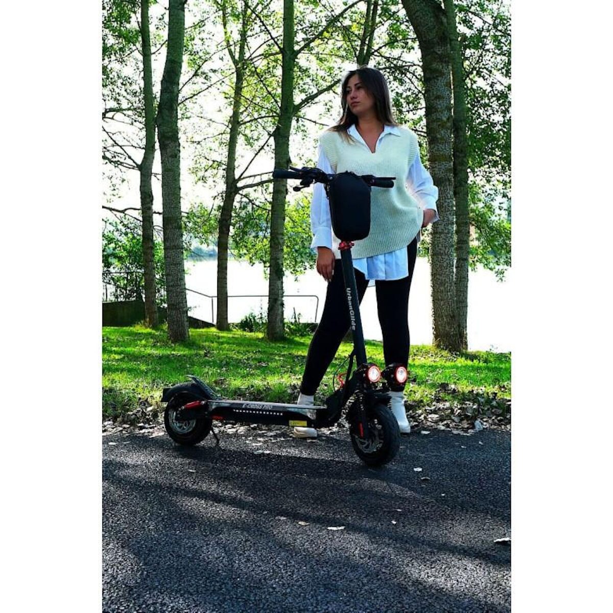 URBANGLIDE URBANGLIDE eCross Pro  – Trottinette Électrique – 50 km d'Autonomie – Tout-Terrain 10  – Suspensions Avant/Arriè