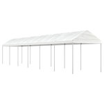 VIDAXL Belvedere avec toit blanc 13,38x2,28x2,69 m polyethylene