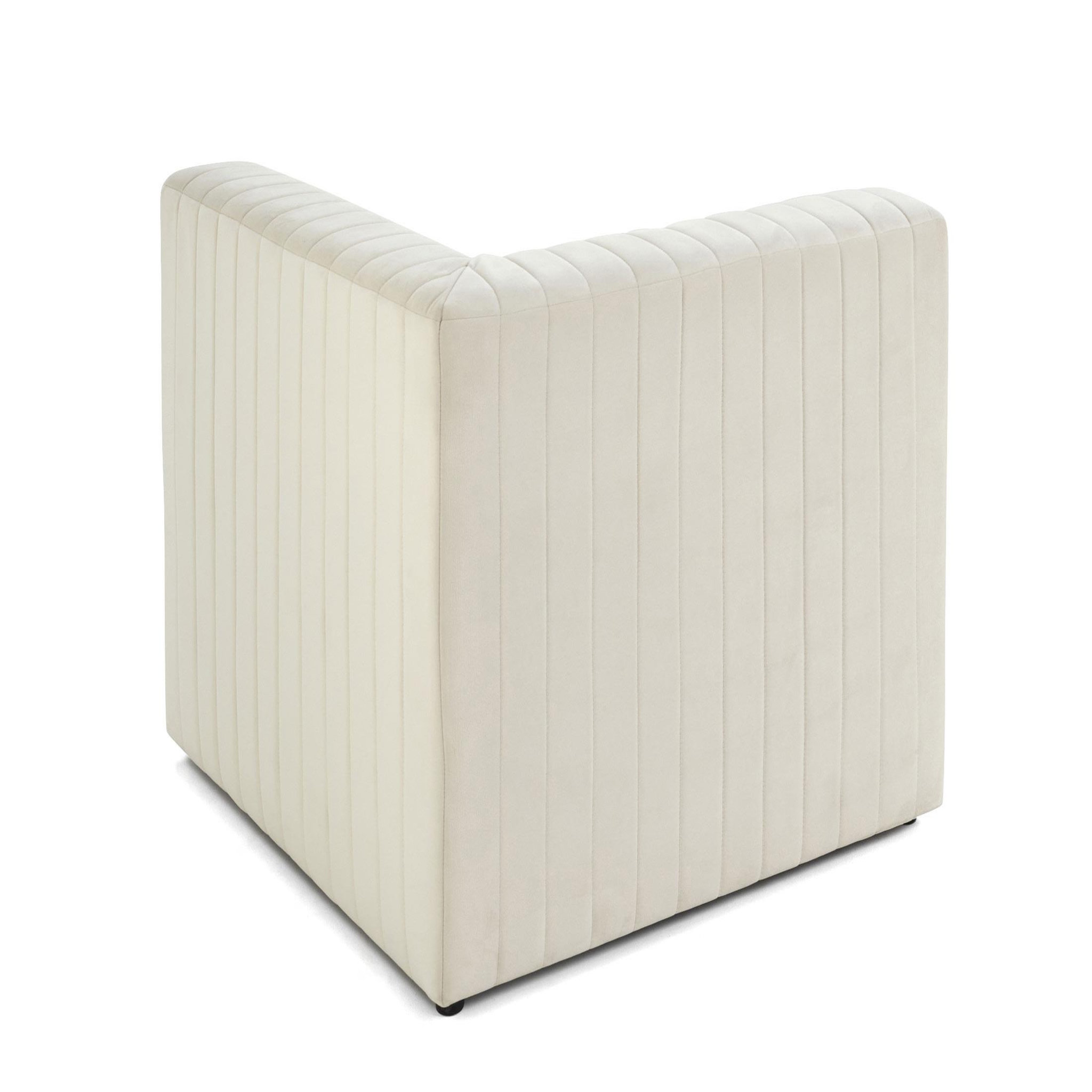 Voir la diapositive 4 : LISA DESIGN Nova - module d'assise d'angle réversible - en velours