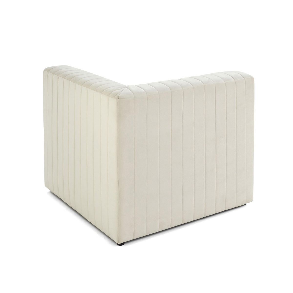 LISA DESIGN Nova - module d'assise d'angle réversible - en velours