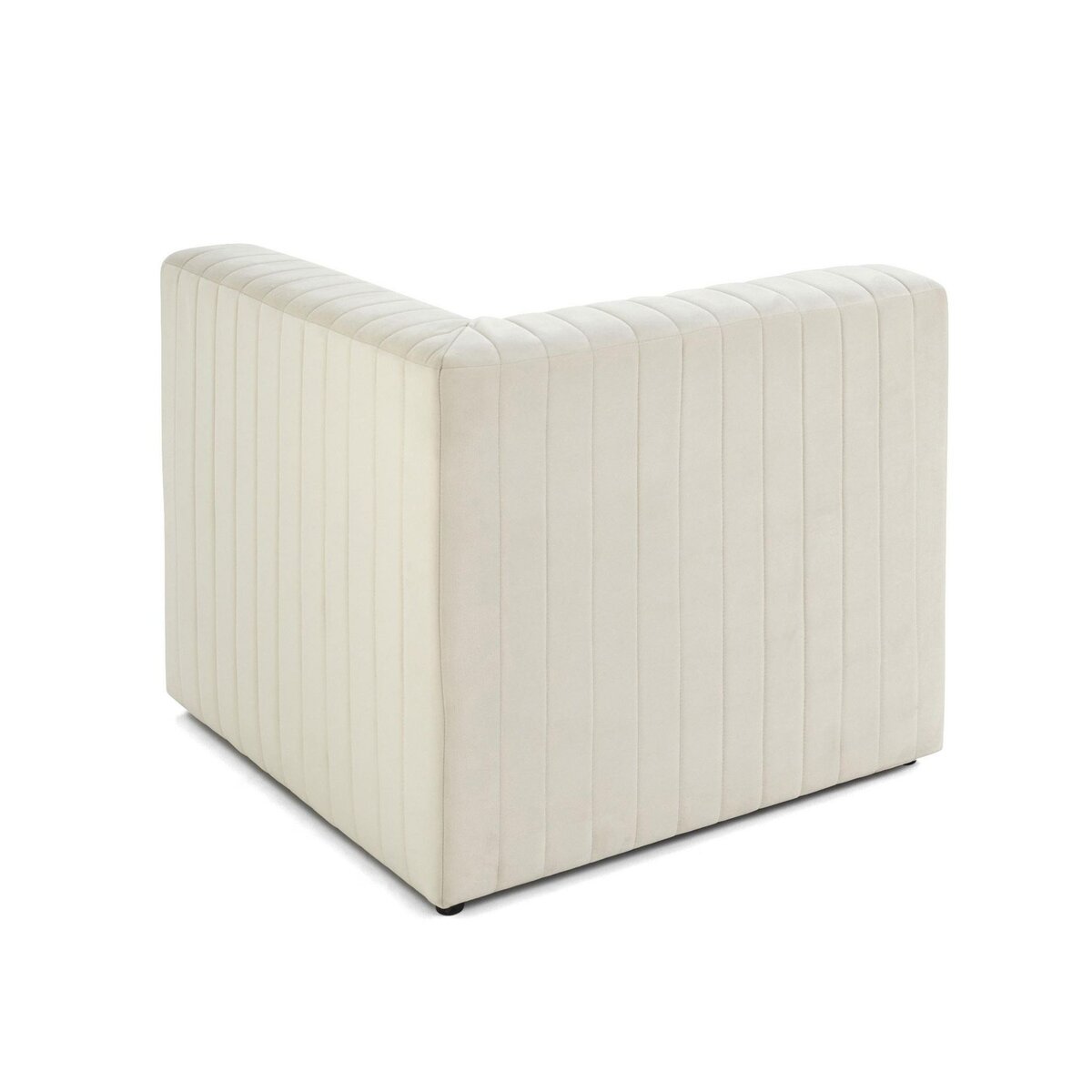 LISA DESIGN Nova - module d'assise d'angle réversible - en velours