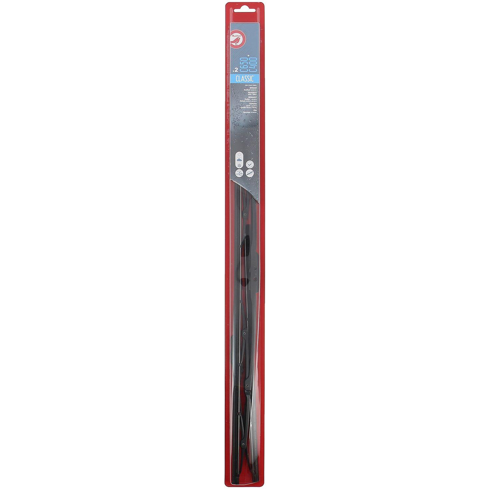 Voir la diapositive 2 : AUCHAN 2 balais d'essuie-glace 2 BEGS6 206