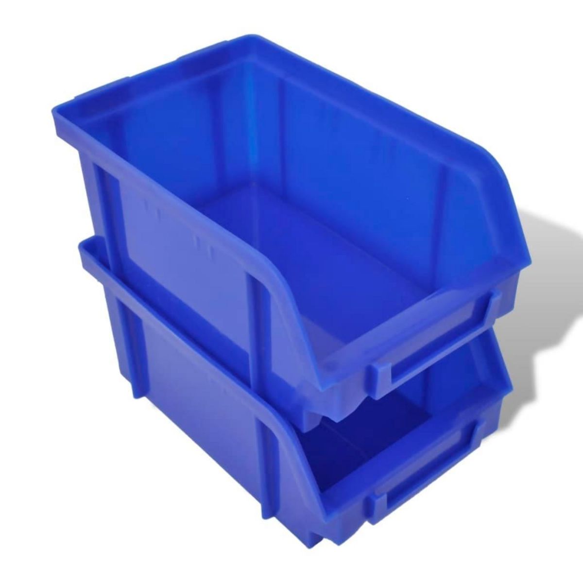 VIDAXL Jeu de paniers muraux de stockage Plastique 30pcs Bleu et rouge