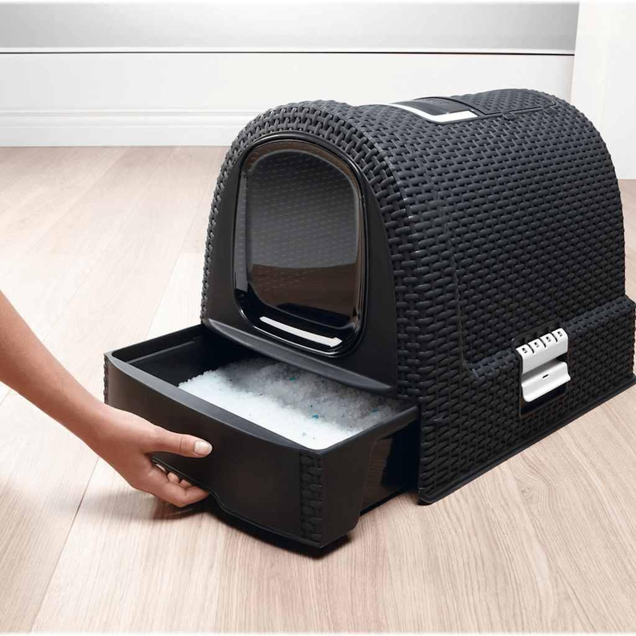 Voir la diapositive 2 : CURVER Curver Bac a litiere pour chats 51x38,5x39,5 cm Anthracite