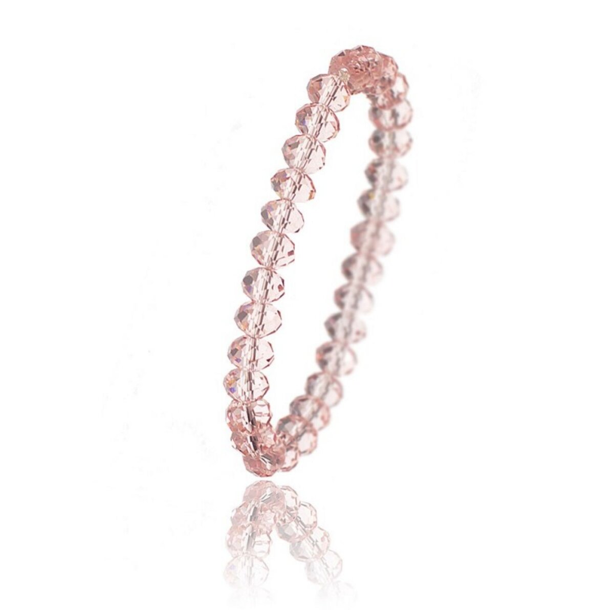 SC CRYSTAL Bracelet orné de perles en cristal rose
