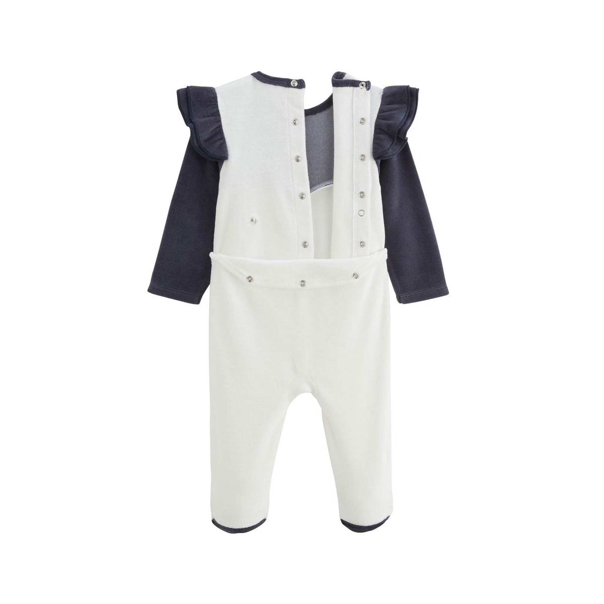 Voir la diapositive 4 : Petit Béguin Pyjama bébé en velours Holamuchacha