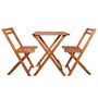 Voir la diapositive 2 : VIDAXL Mobilier de bistro pliable 3 pcs Bois d'acacia solide
