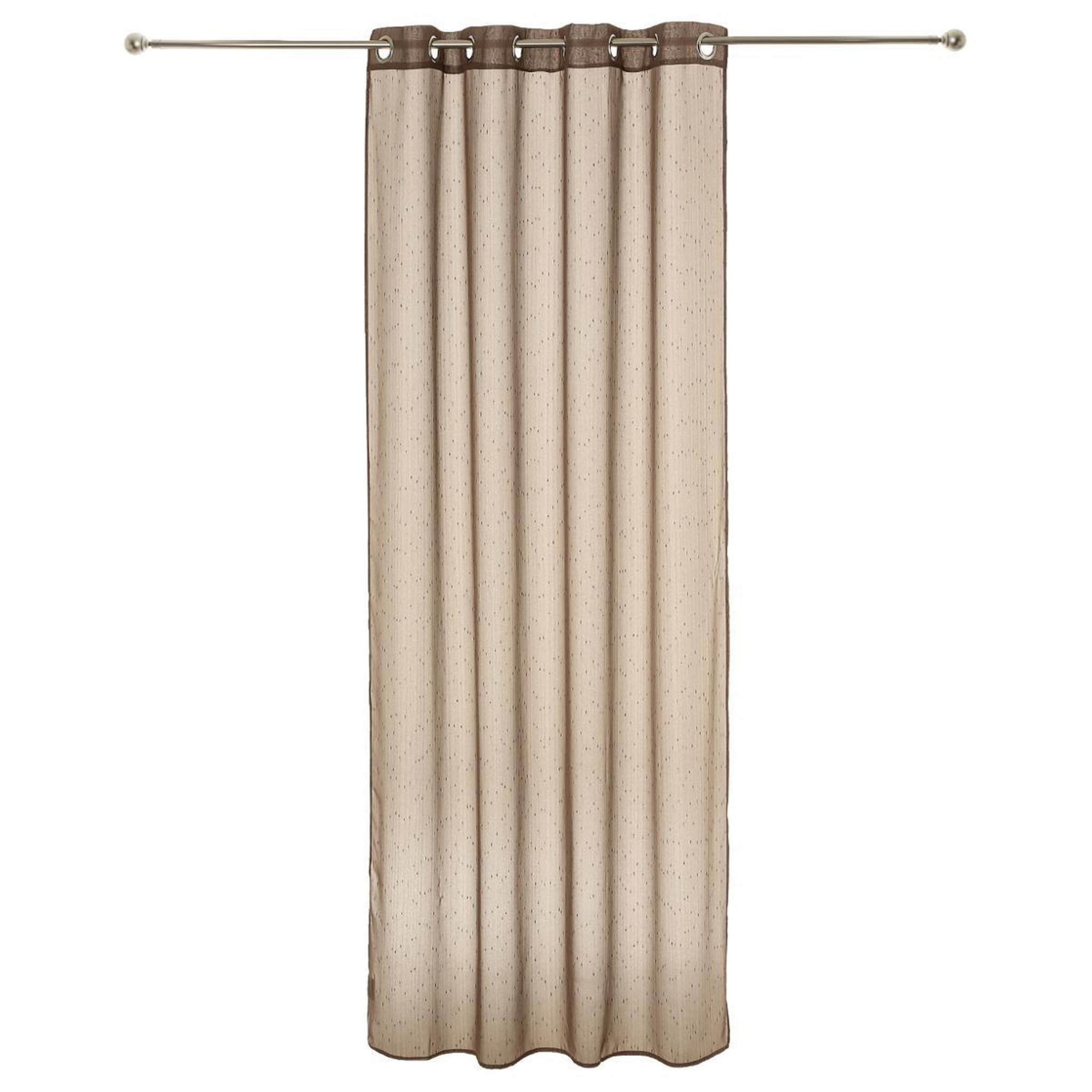 Voir la diapositive 2 : ATMOSPHERA Voilage  Rayure  140x240cm Taupe