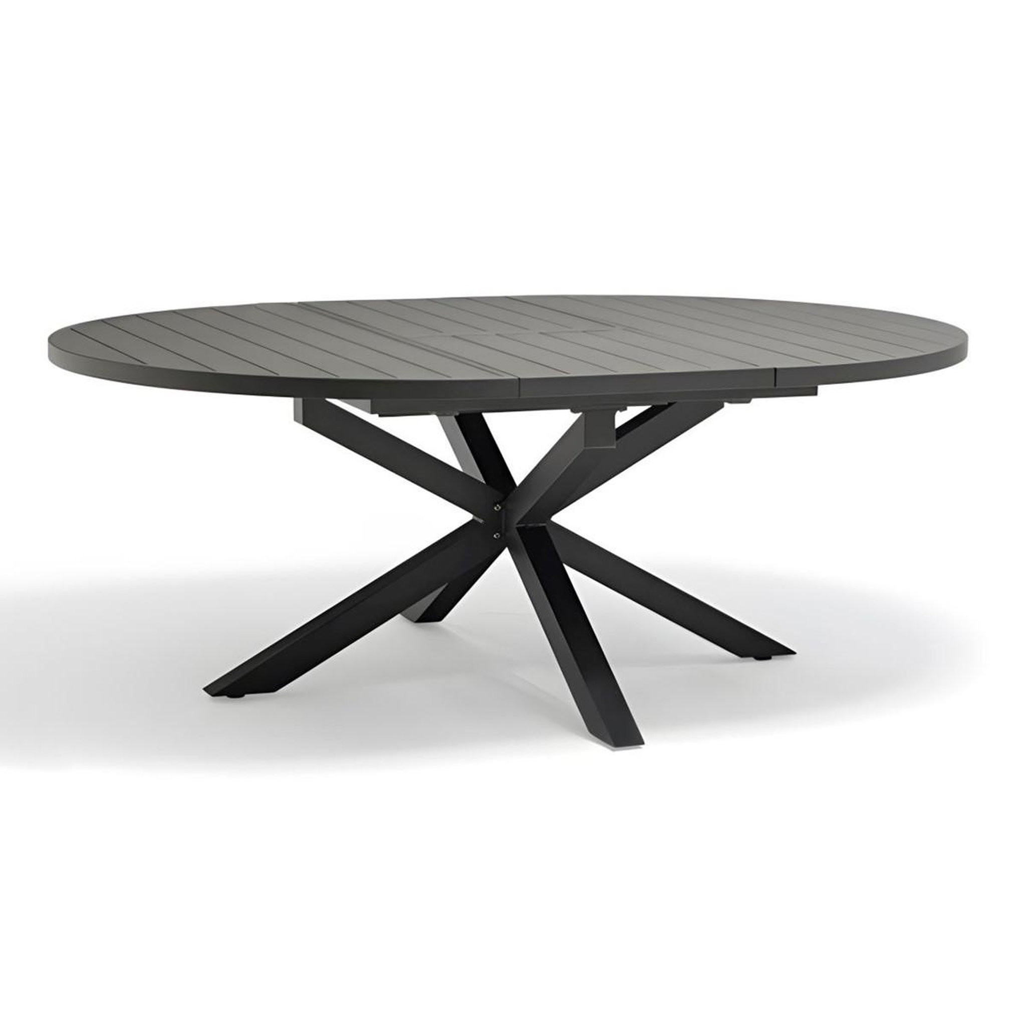 DCB GARDEN Table de jardin Extensible  Pelosa  145-199cm Gris Anthracite