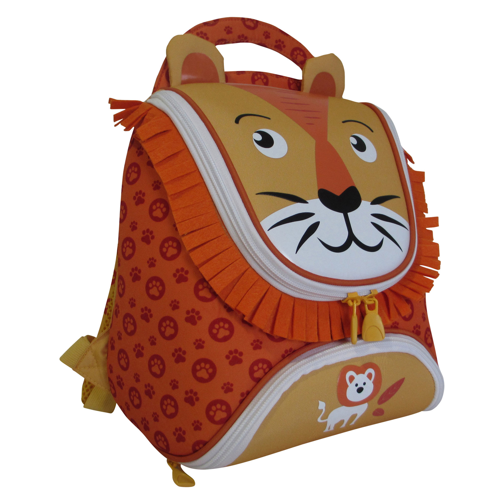 Voir la diapositive 2 : Sac à goûter maternelle polyester multicolore LION