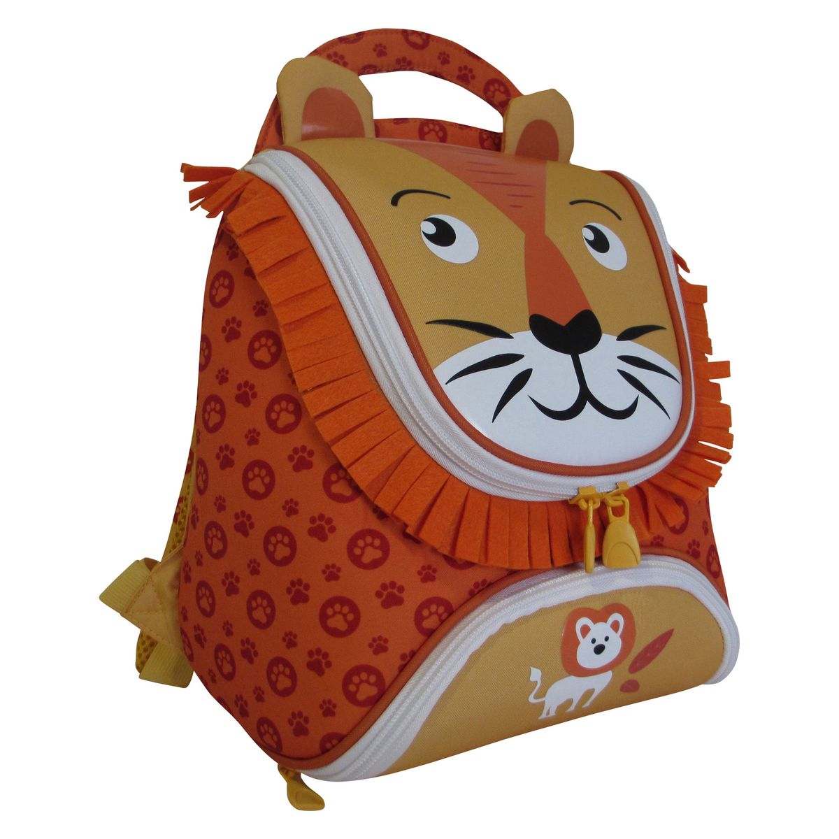 Sac à goûter maternelle polyester multicolore LION