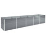 Voir la diapositive 1 : VIDAXL Lit sureleve de jardin Acier galvanise 400x80x45 cm Gris