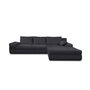 Voir la diapositive 4 : BEST MOBILIER Karl - canapé d'angle réversible convertible - avec coffre - 5 places - style contemporain