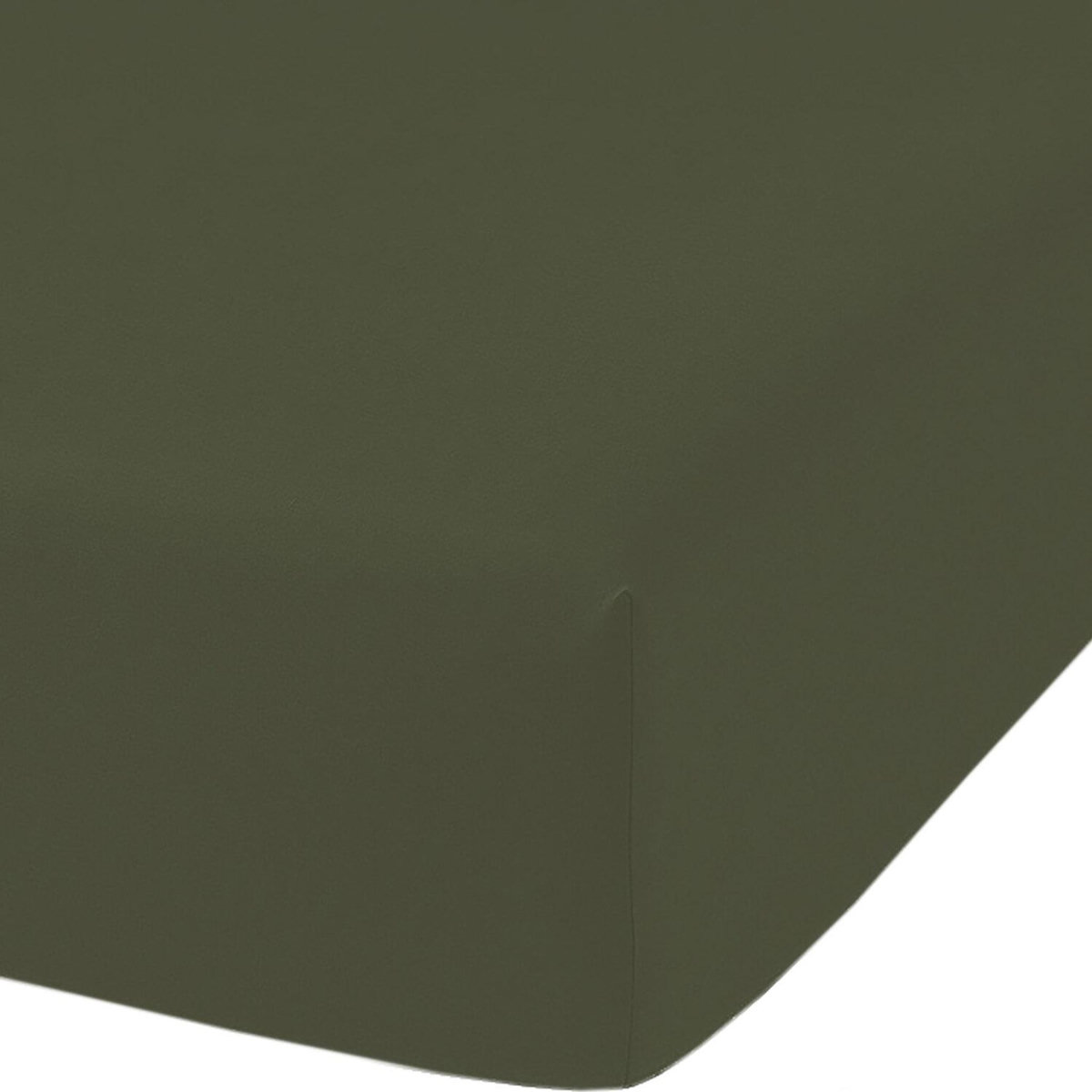 Home collection Drap housse percale de coton - kaki