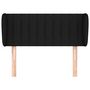 Voir la diapositive 3 : VIDAXL Tete de lit avec oreilles Noir 83x23x78/88 cm Tissu