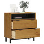 Voir la diapositive 3 : VIDAXL Commode FLAM 80x40x80 cm bois de pin massif