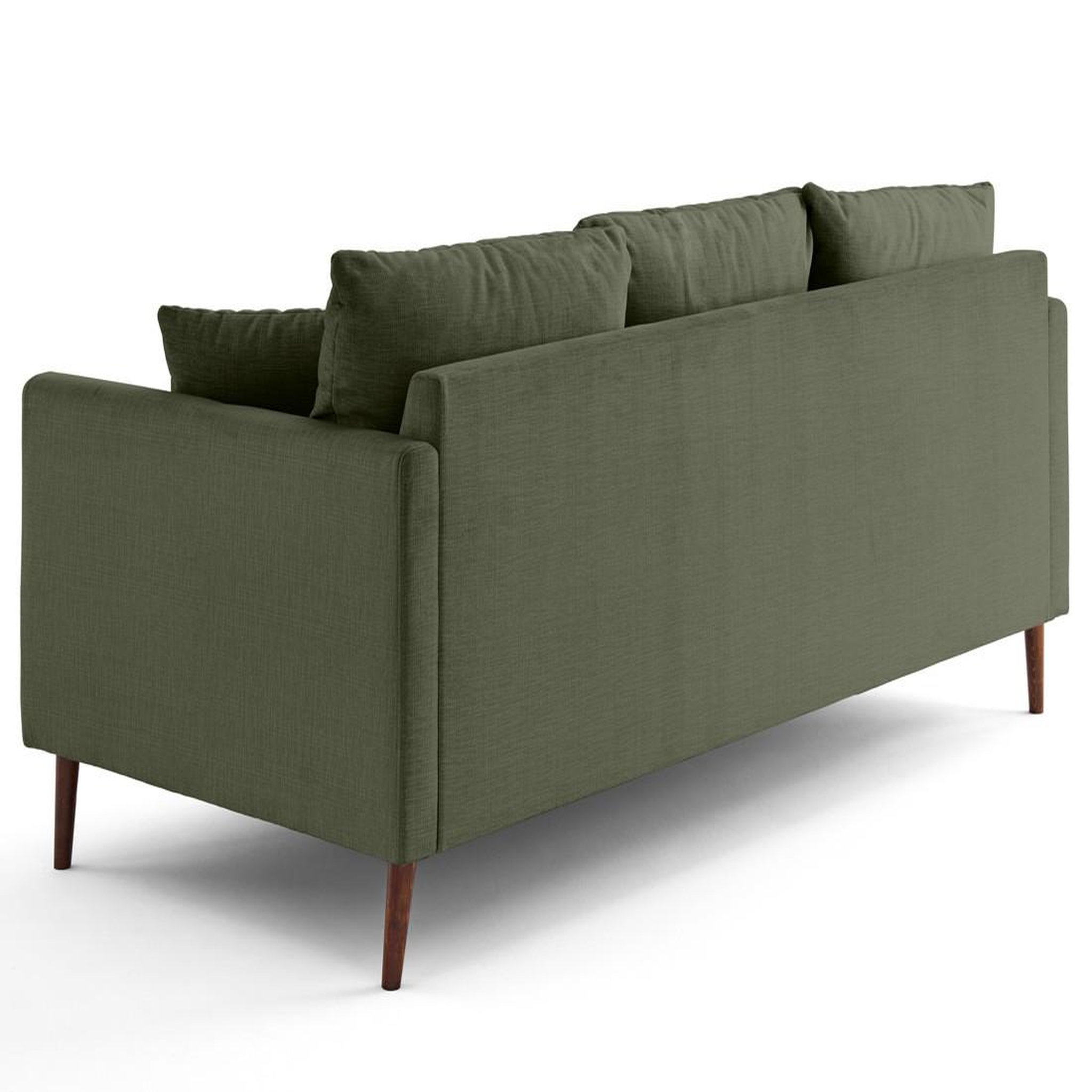 Voir la diapositive 6 : LISA DESIGN Ostrava - canapé droit 3 places en velours pieds en bois