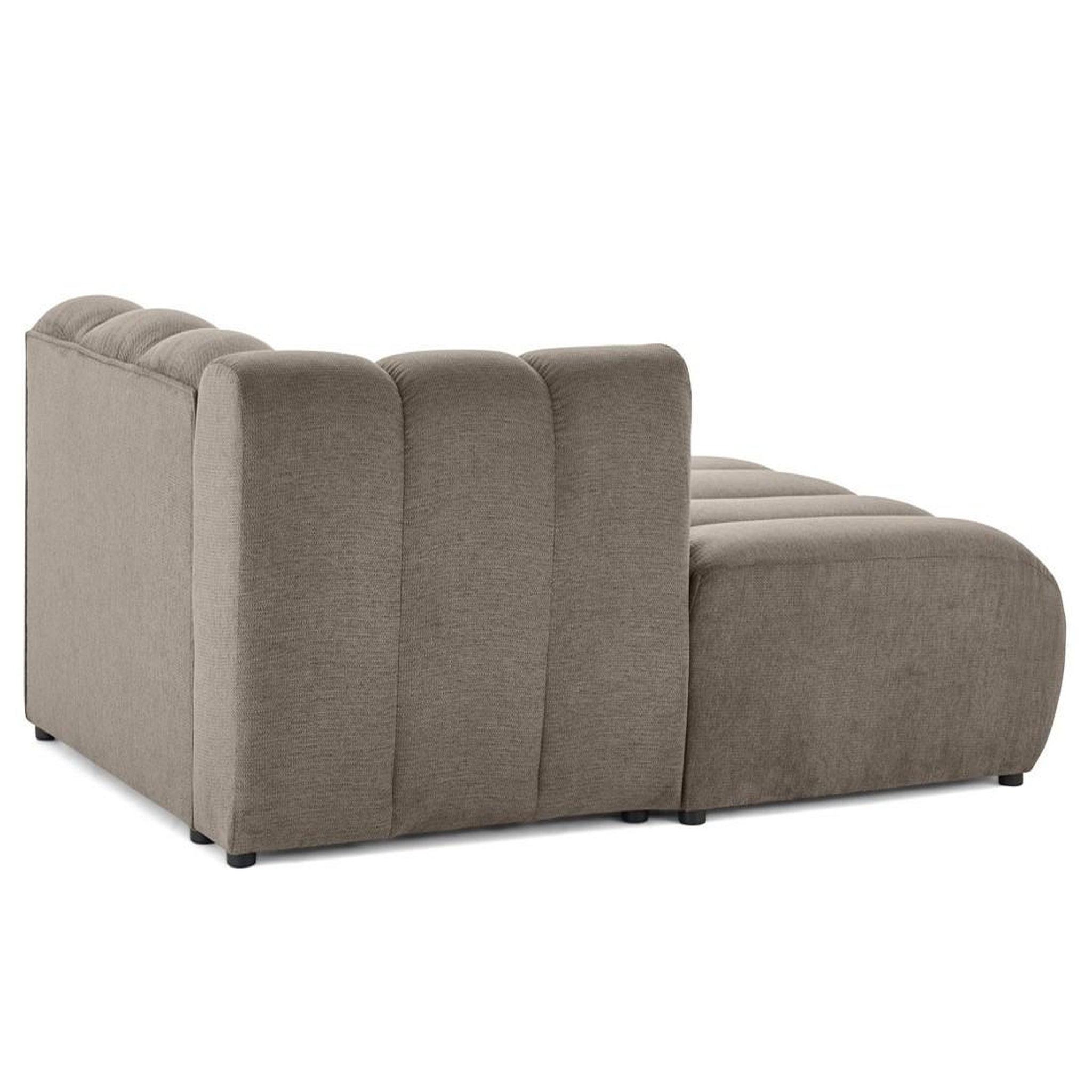Voir la diapositive 5 : LISA DESIGN Debbie - module d'assise méridienne gauche en tissu texturé