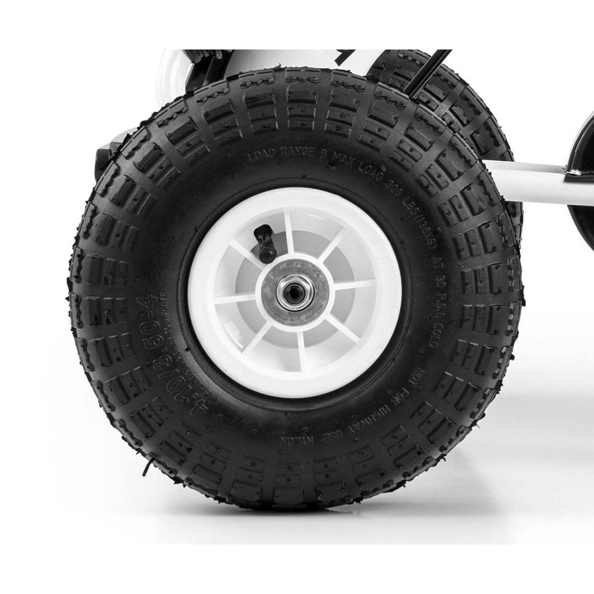 MILLY MALLY Kart à Pédales Sportif Thor Blanc pour Enfants de 3 à 8 Ans