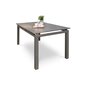 Voir la diapositive 3 : DCB GARDEN Table de jardin 240/300x100cm aluminium taupe ZAHARA