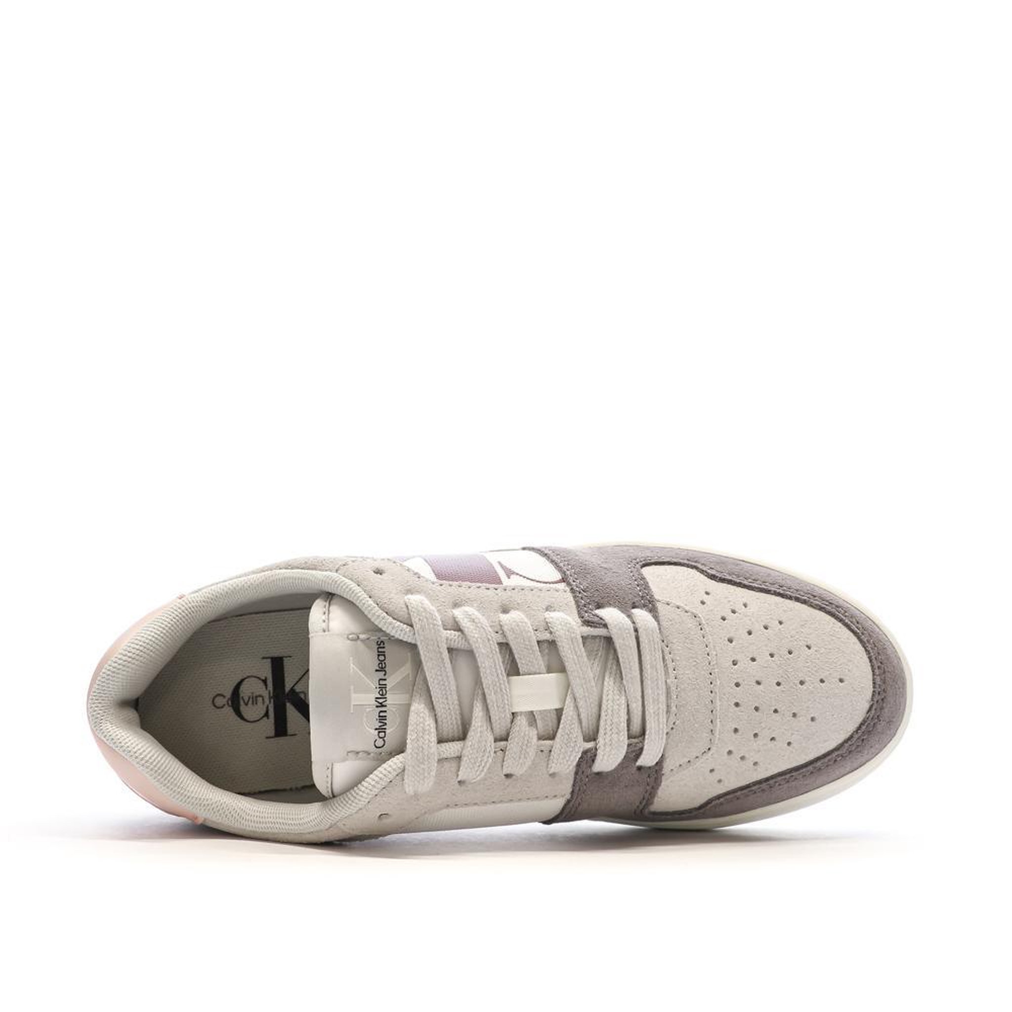 Voir la diapositive 4 : CALVIN KLEIN JEANS Baskets grises femme calvin klein jeans mushroom
