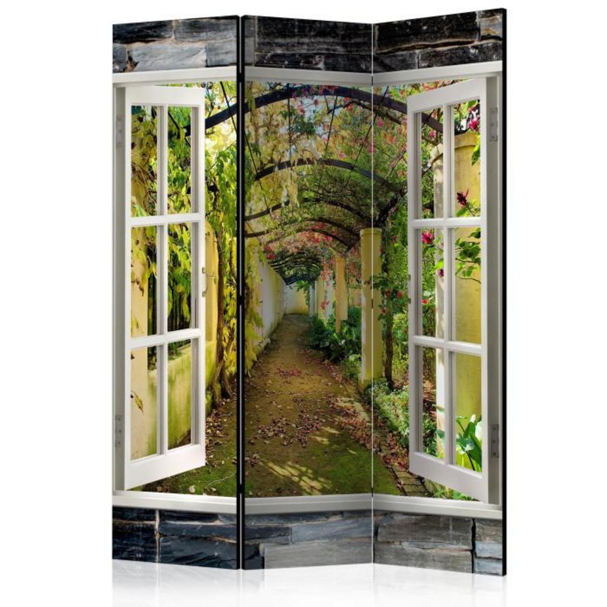 Paris Prix Paravent 3 Volets  Secret Garden  135x172cm