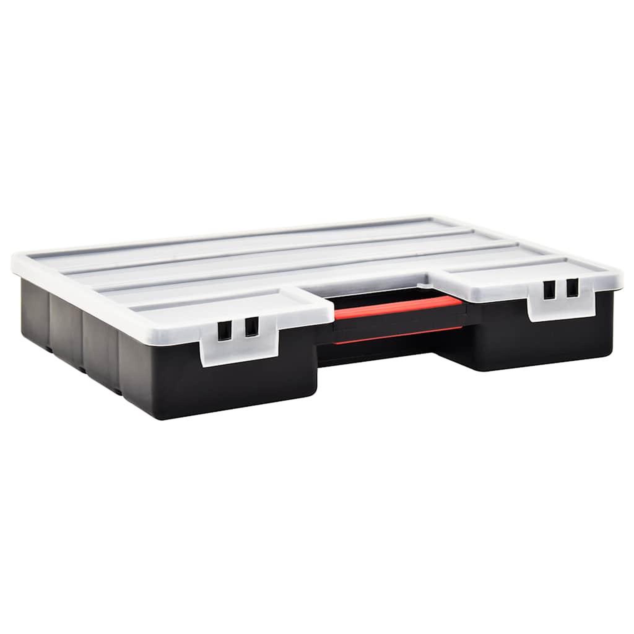 Voir la diapositive 3 : VIDAXL Boîtes d'assortiment 2 pcs 460x325x80 mm plastique