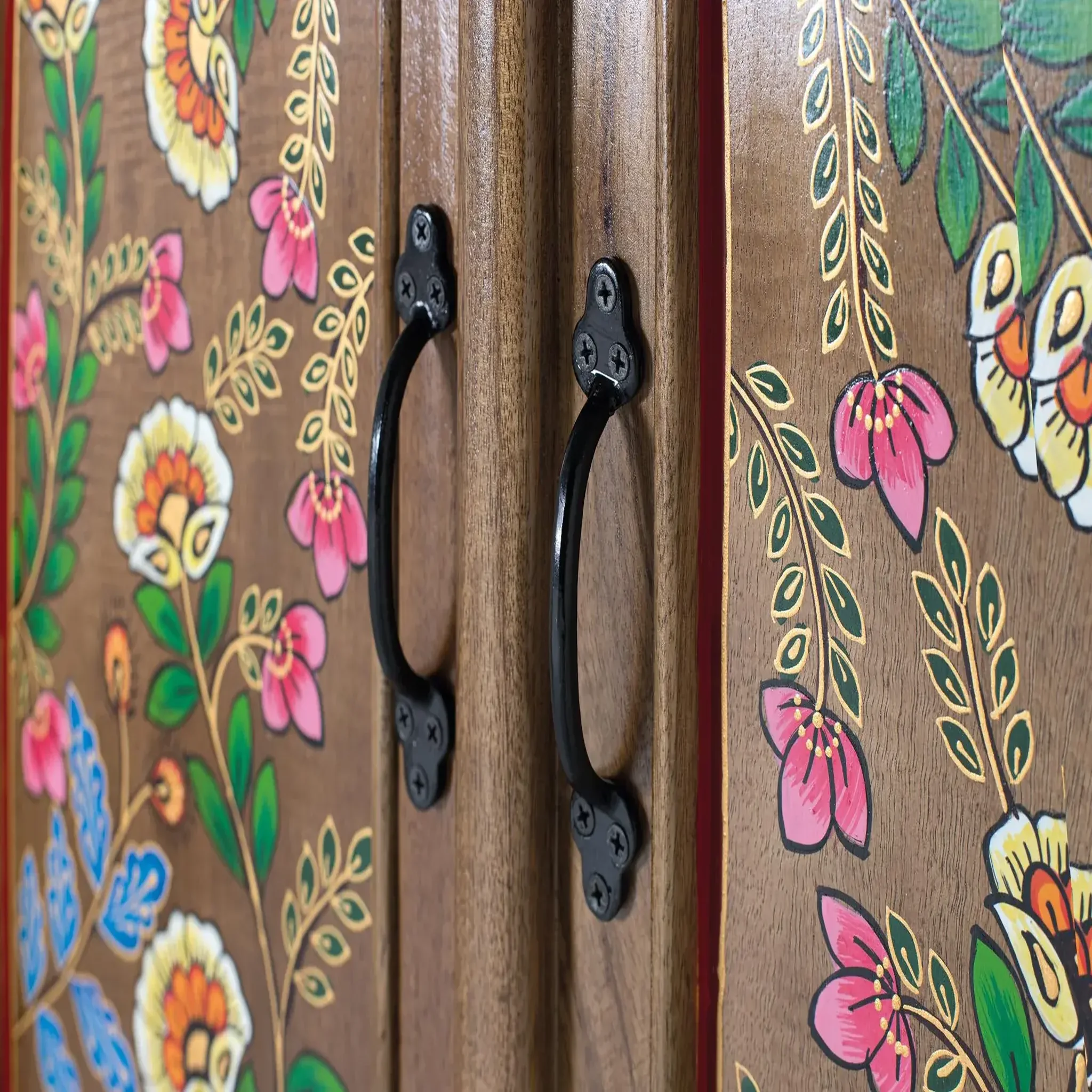 Voir la diapositive 4 : GINER Y COLOMER SL Armoire en bois de manguier 83cm style ethnique