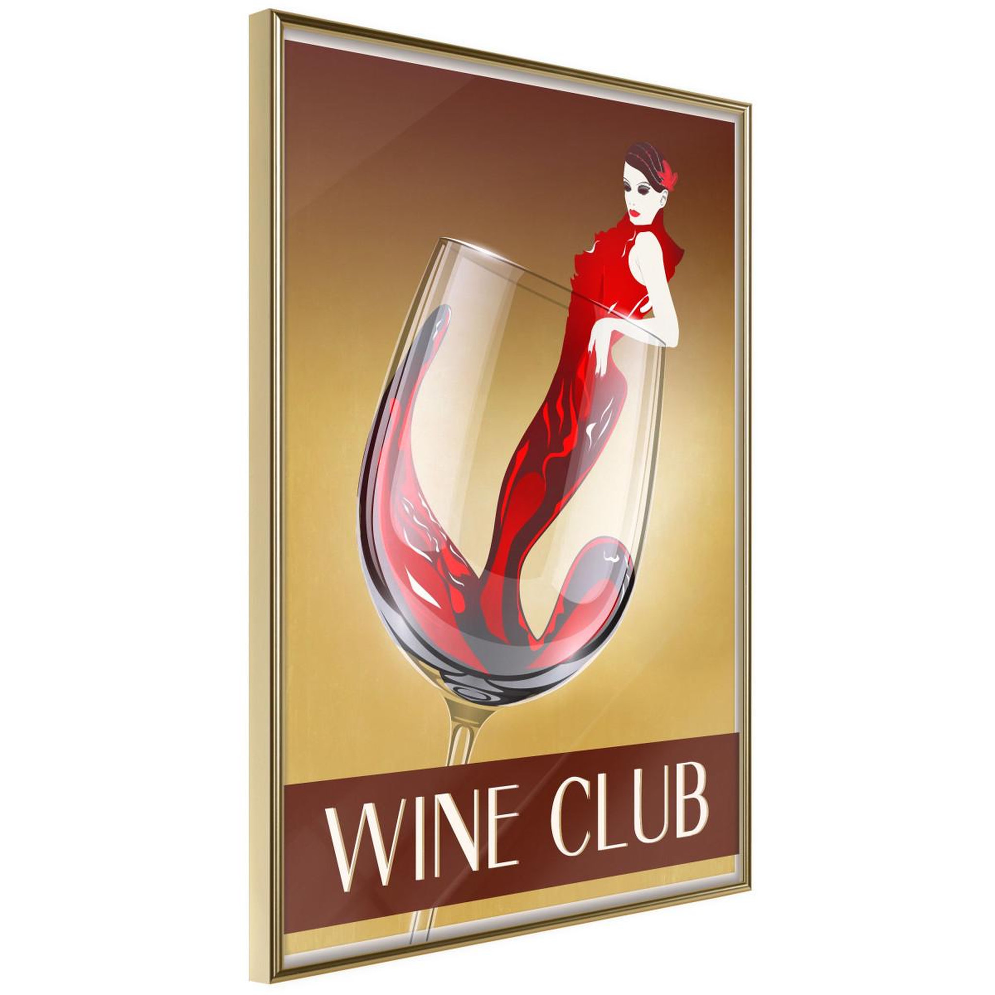Paris Prix Affiche murale encadrée  woman is like a wine