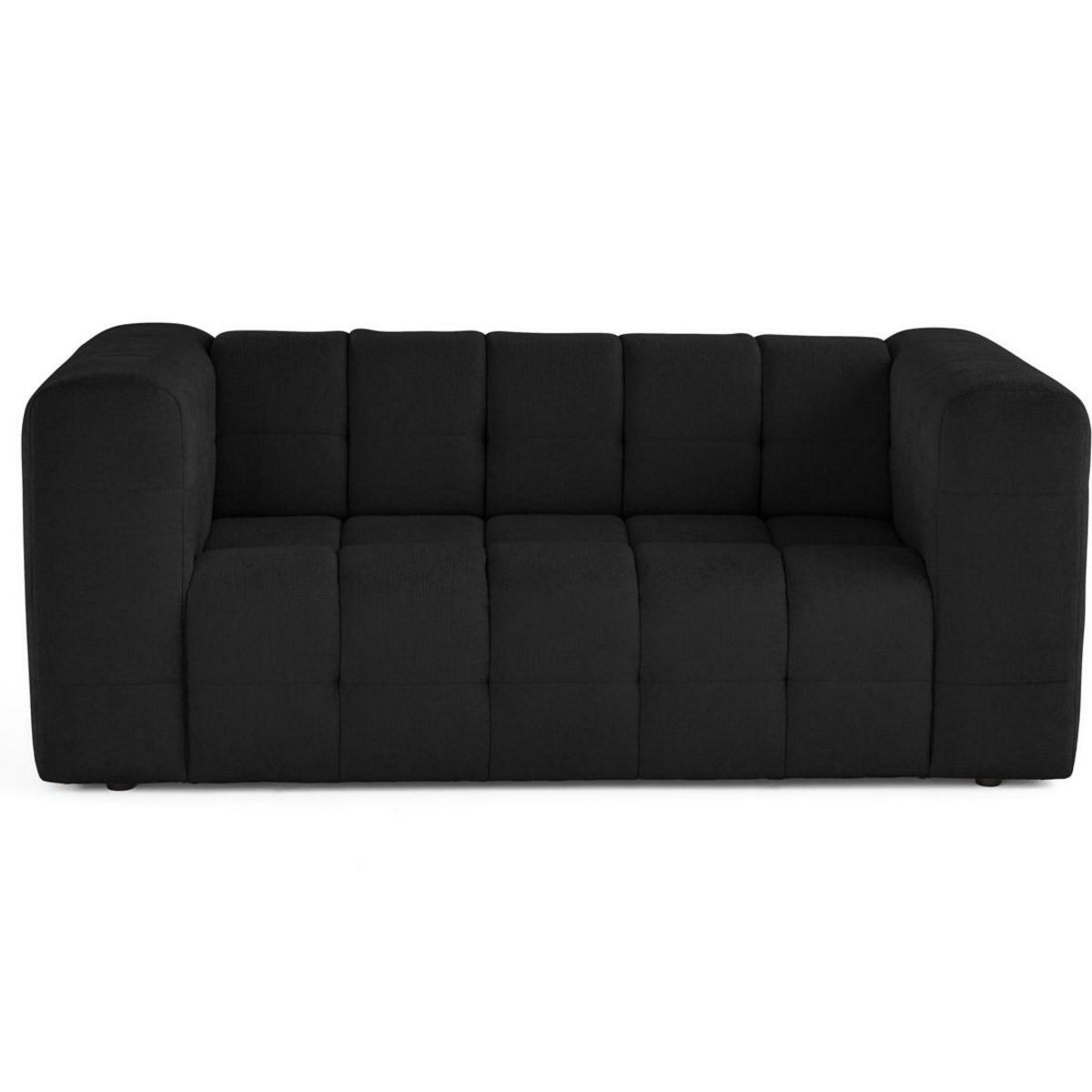 LISA DESIGN Suzano - canapé droit 2 places en tissu texturé