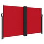 Voir la diapositive 2 : VIDAXL Auvent lateral retractable rouge 140x1000 cm