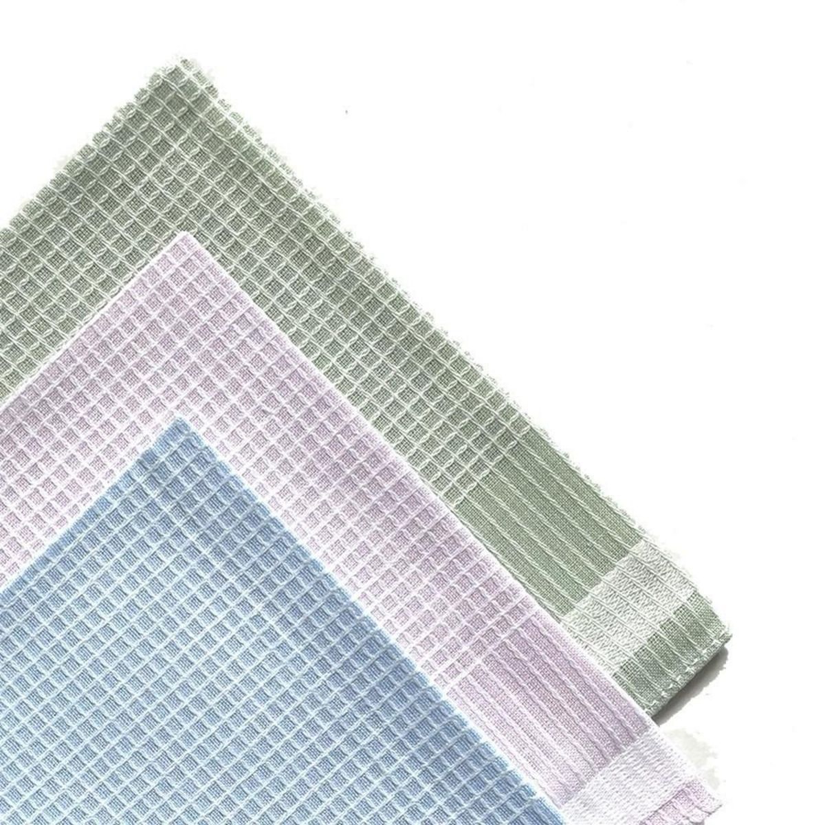 VANDERSICKEL Lot de 12 mouchoirs dame pastel 29x29 cm 100% coton