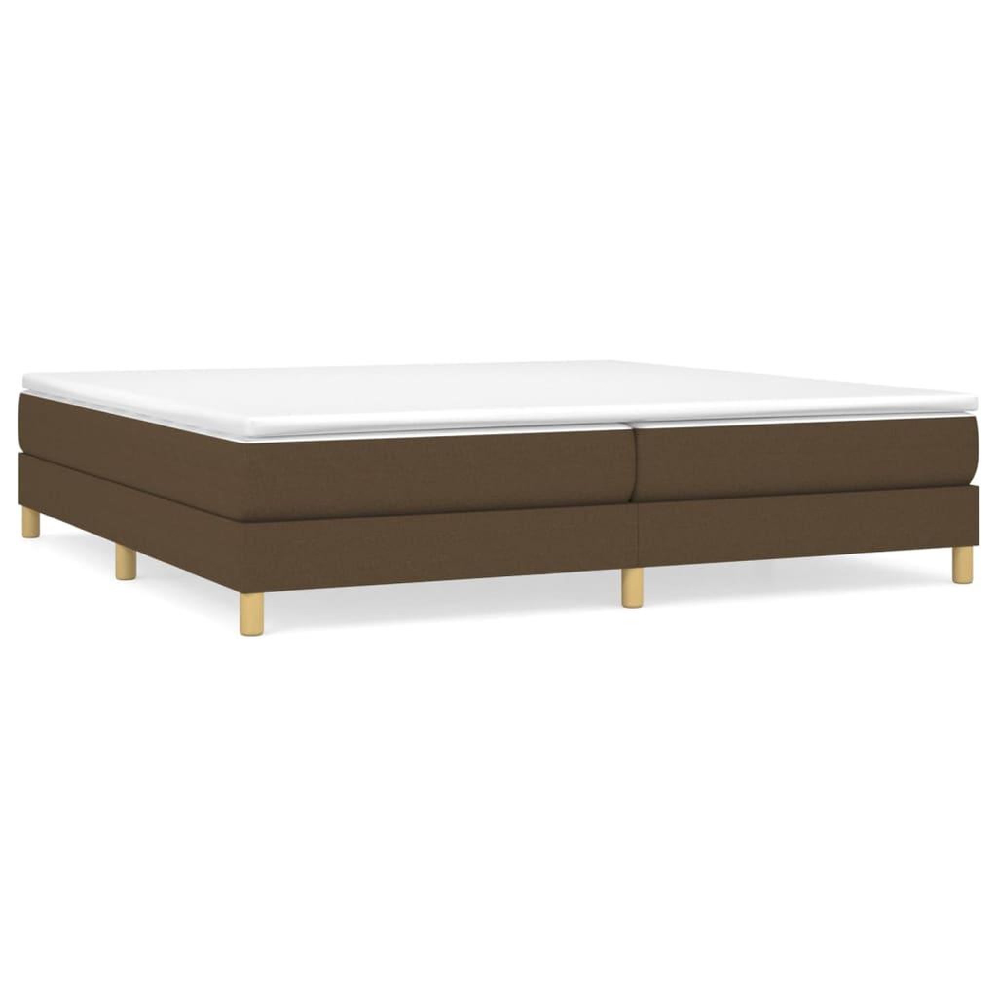 Voir la diapositive 2 : VIDAXL Cadre de lit sans matelas marron fonce 200x200 cm tissu