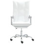 Voir la diapositive 3 : VIDAXL Fauteuil inclinable de bureau Blanc Similicuir