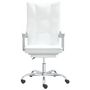 Voir la diapositive 3 : VIDAXL Fauteuil inclinable de bureau Blanc Similicuir