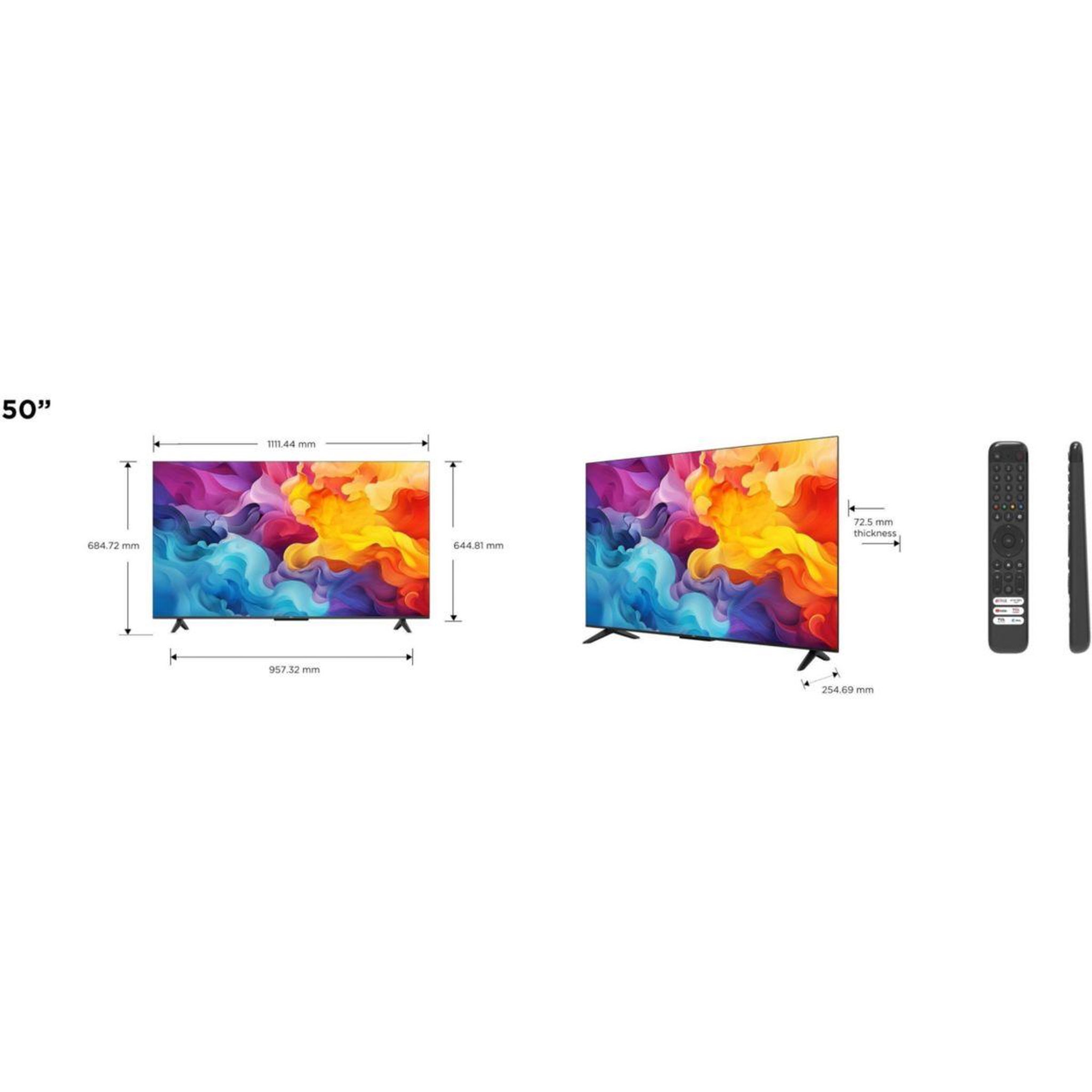 Voir la diapositive 3 : TCL TV LED 50P69B 2024