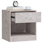 Voir la diapositive 5 : VIDAXL Tables de chevet 2 pcs avec tiroir Gris beton